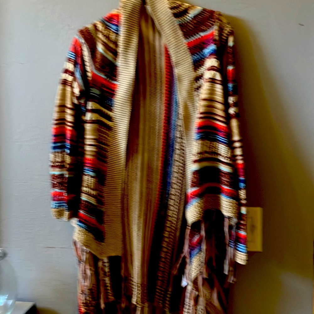 Super fun warm shawl
